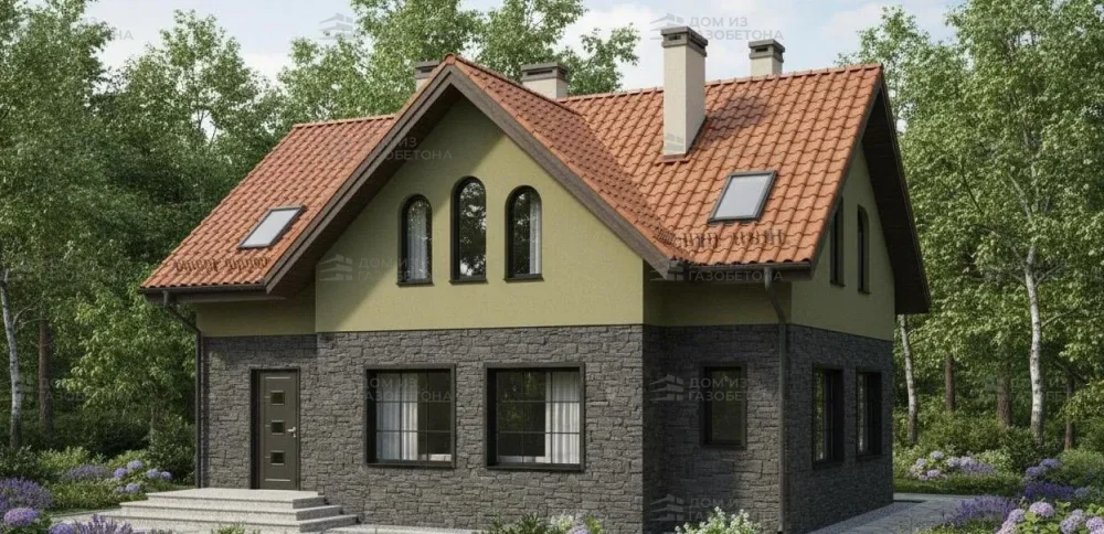 Проект Двухэтажный дом 15 на 10, 174 м2