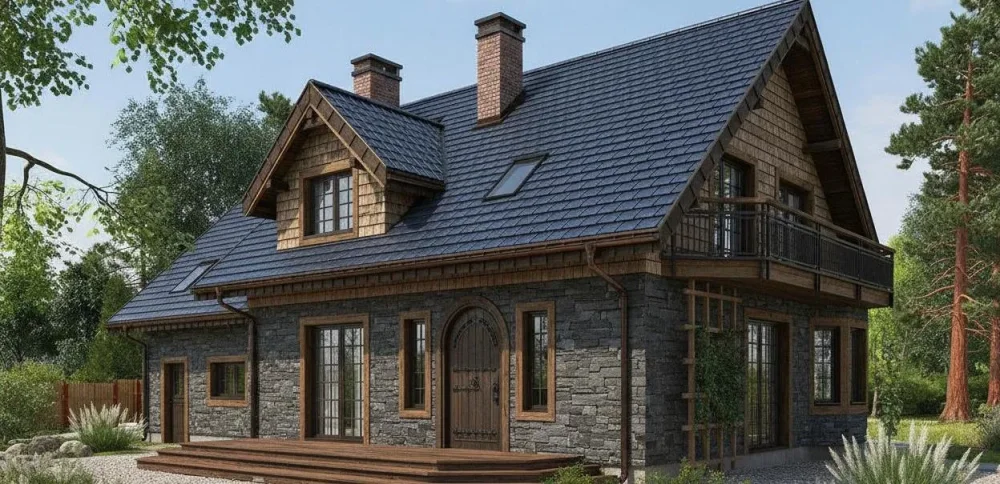 Проект Двухэтажный дом 17 на 11, 207 м2