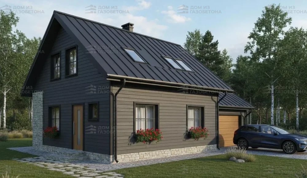 Проект Двухэтажный дом 13 на 10, 162 м2