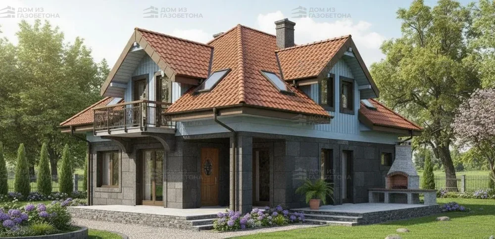 Проект Двухэтажный дом 13 на 10, 163 м2