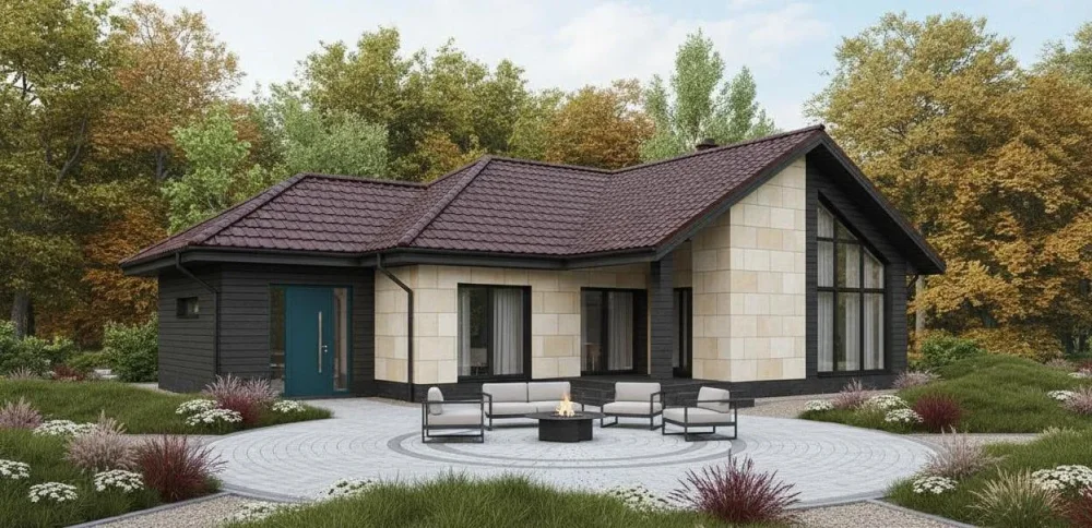 Проект Одноэтажный дом 18 на 14, 156 м2