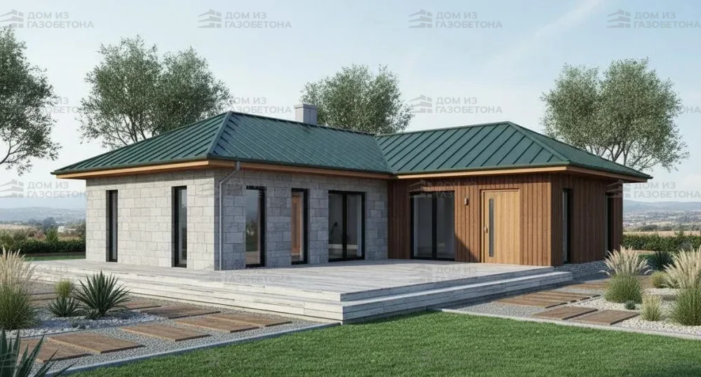 Проект Двухэтажный дом 15 на 19, 207 м2