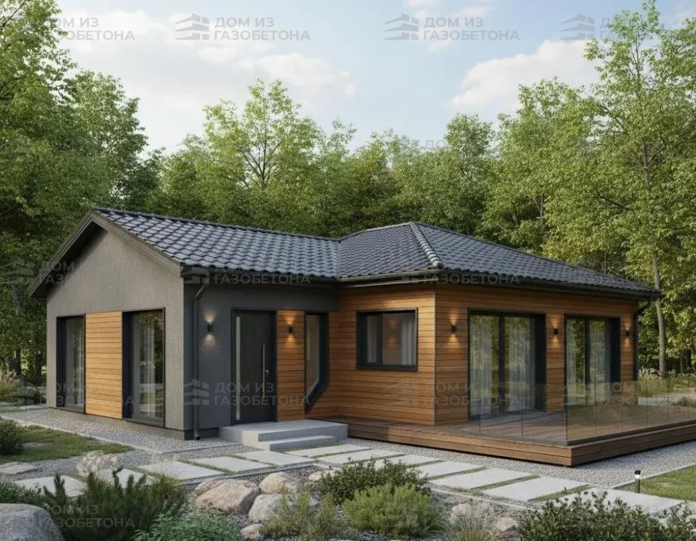 Проект Двухэтажный дом 14 на 10, 175 м2