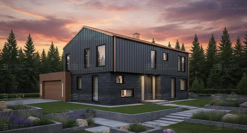 Проект Двухэтажный дом 11 на 14, 228 м2