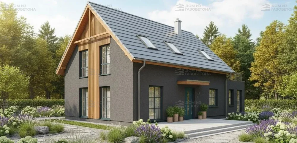 Проект Двухэтажный дом 14 на 11, 155 м2