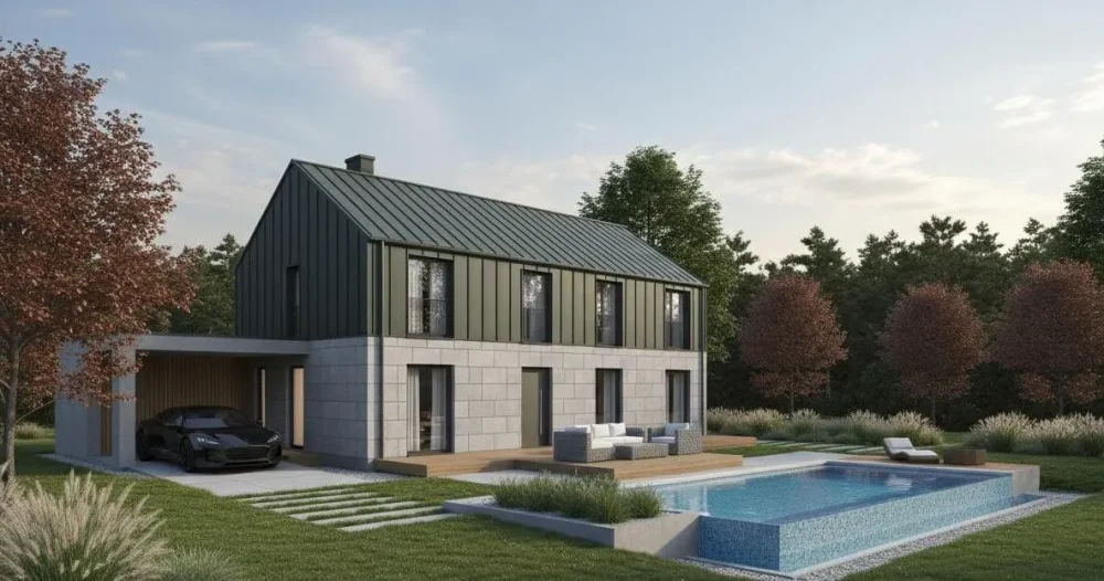 Проект Двухэтажный дом 17 на 11, 193 м2